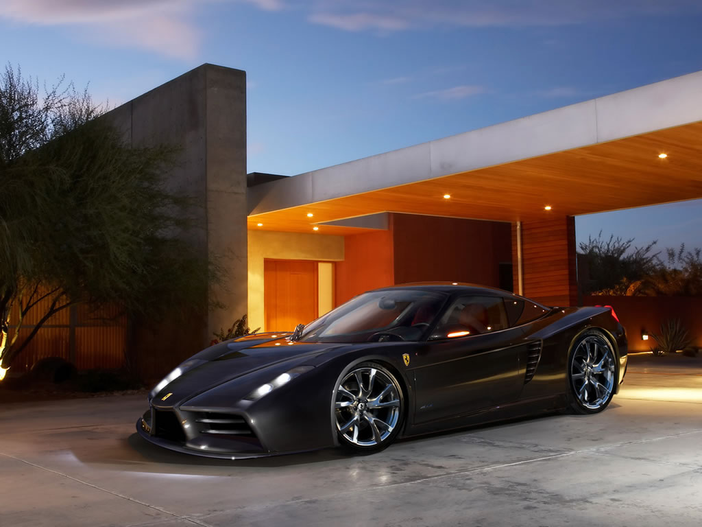 Ferrari Enzo Black Wallpaper Image