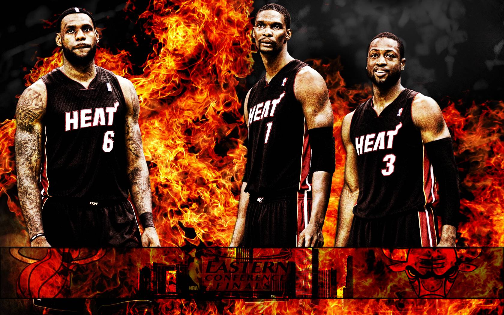 Miami Heat Roster Wallpaper