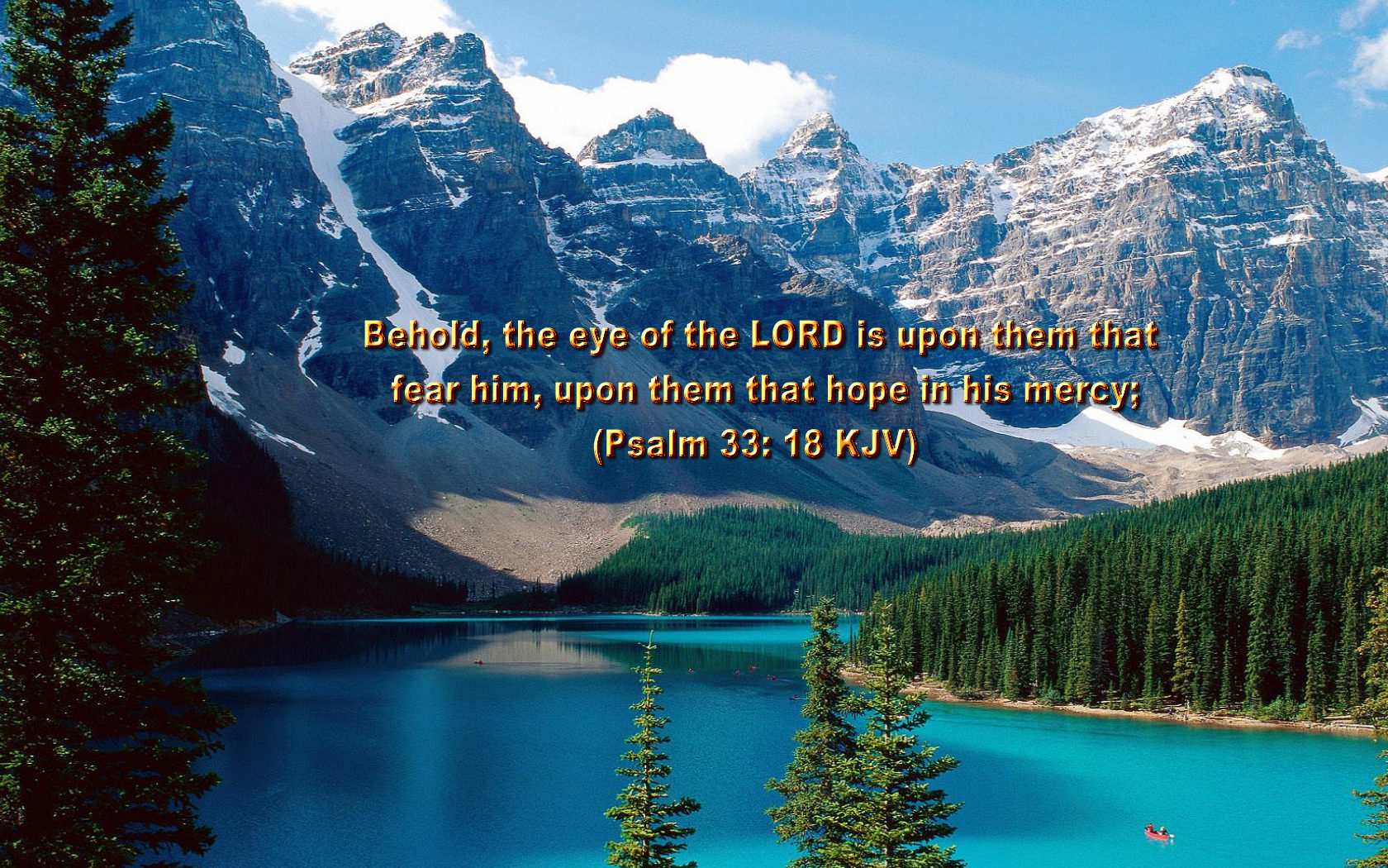Scenic Wallpaper With Bible Verses