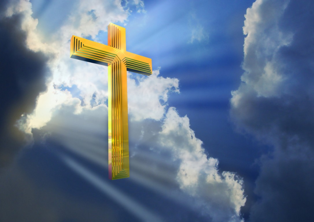 Cross And Sky Background Wallpaper HD