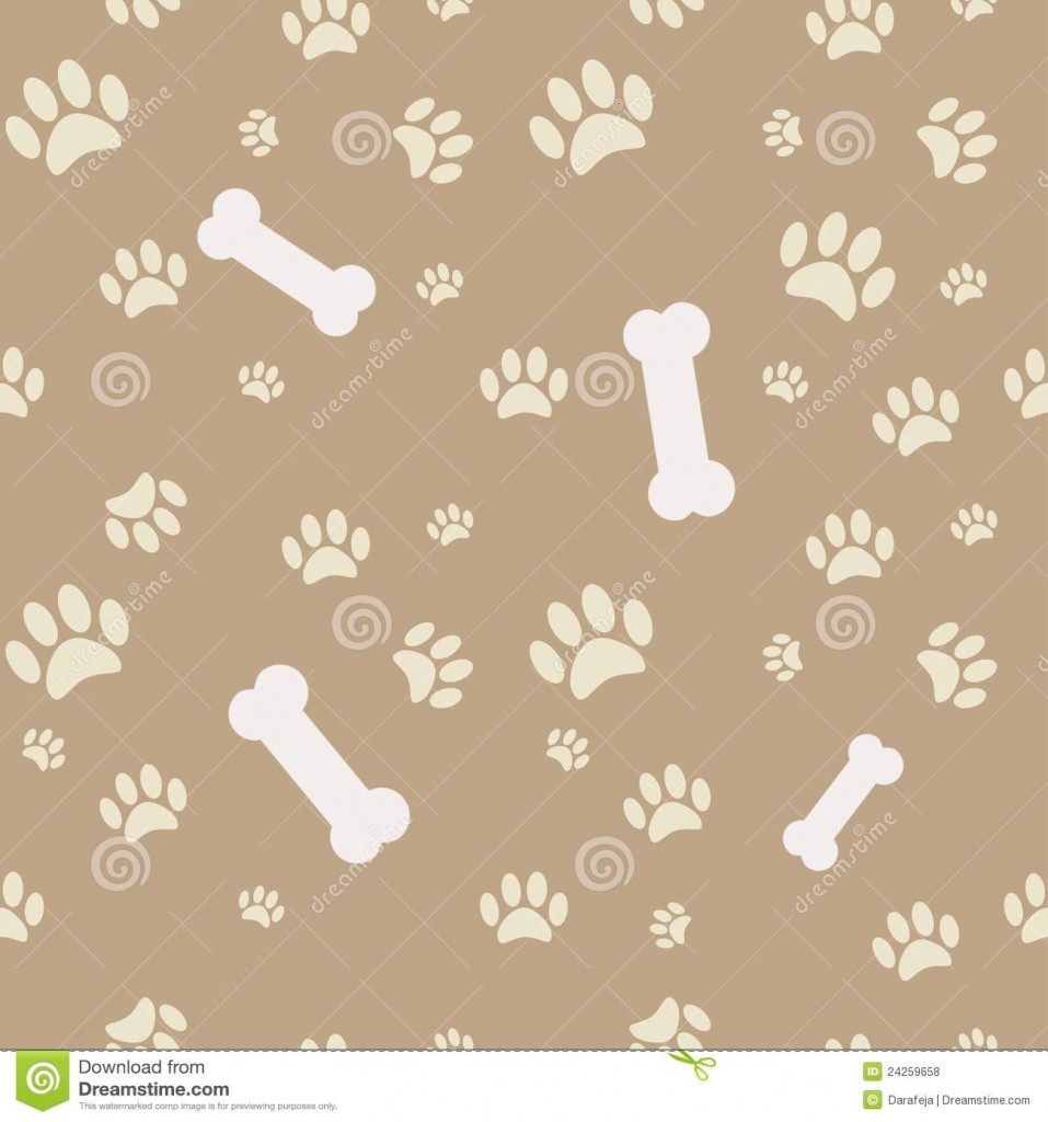 Similar Stock Image Of Background With Dog Paw Print And Bone