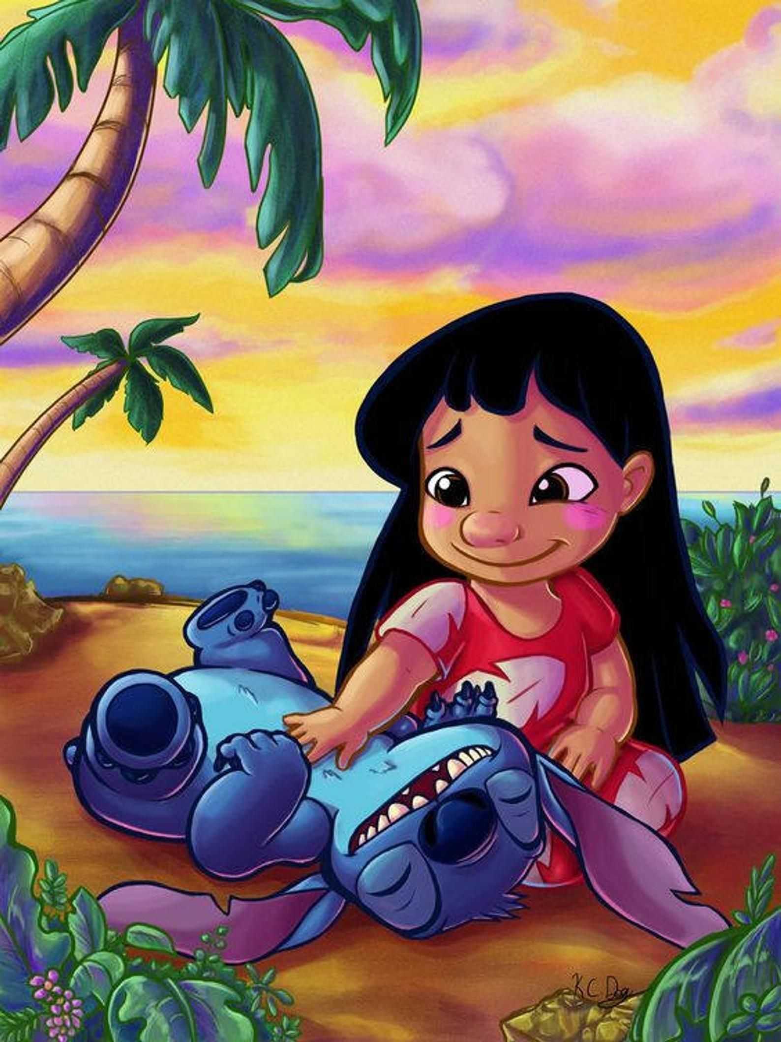 Wallpaper Lilo And Stitch iPhone