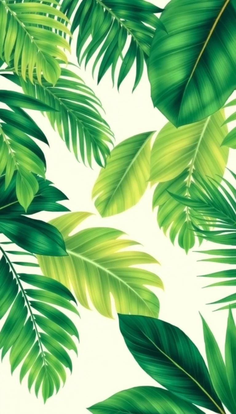 Palm Leaf Wallpaper