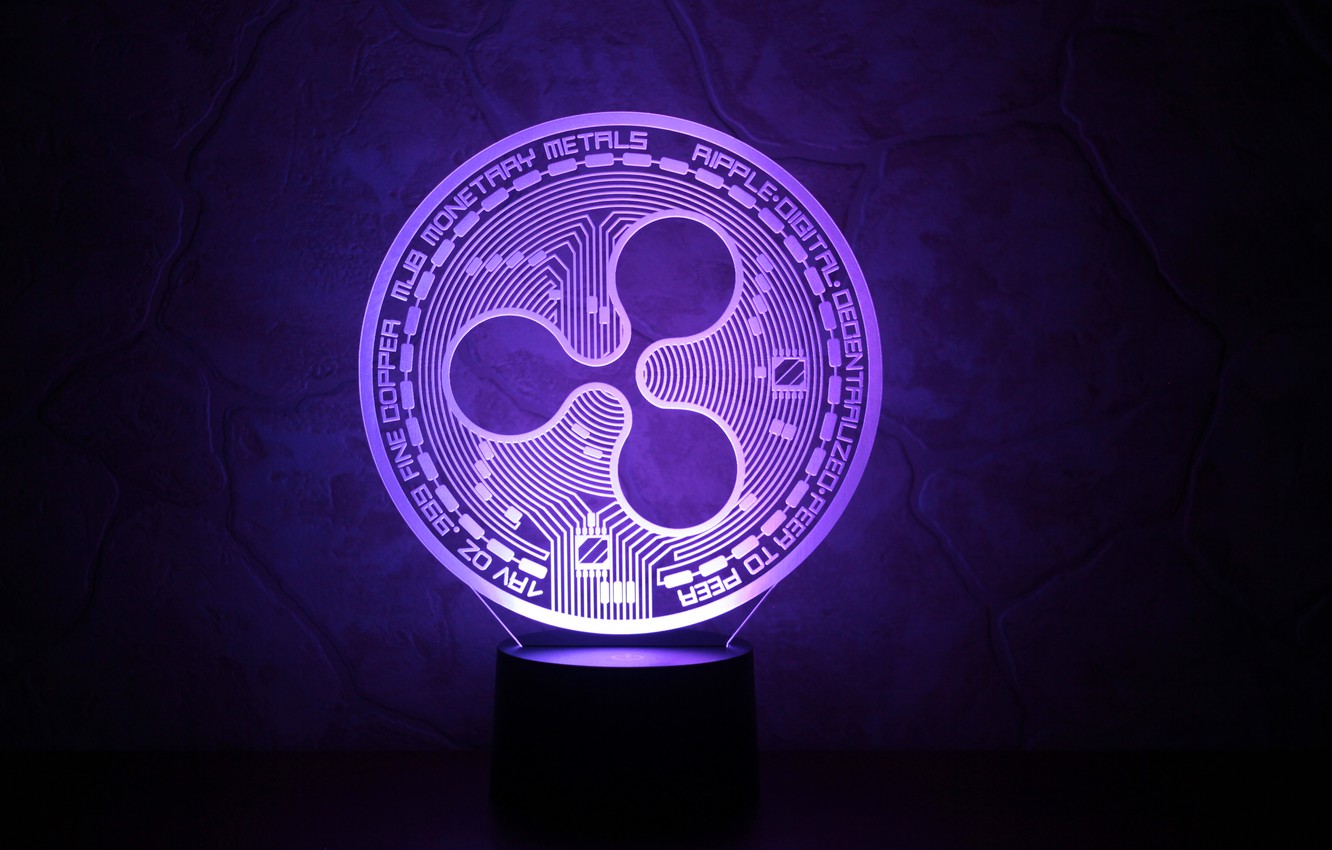 Wallpaper Wall Fon Violet Coin Ripple Cryptocurrency Xrp