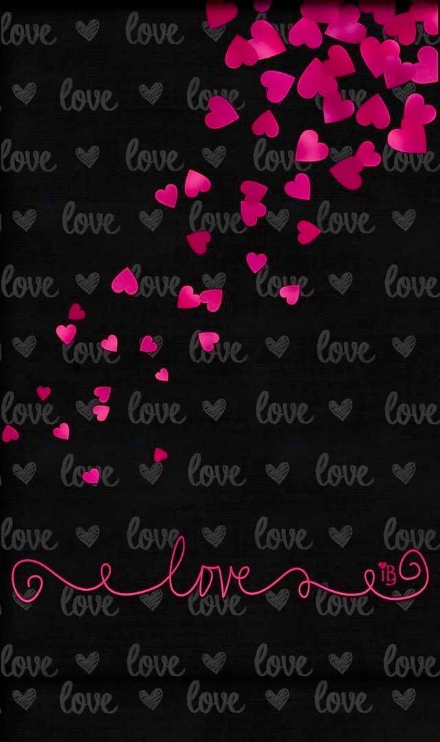 Cell Phone Wallpaper Background Hearts Love Happy