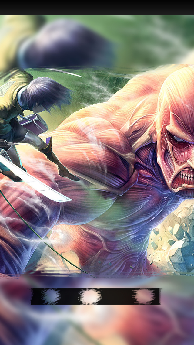 Attack on Titan iPhone 55s Lockscreen Wallpaper 9 by chchcheckit on