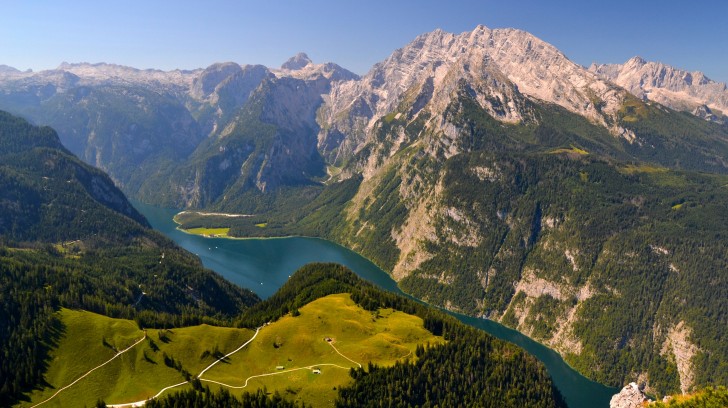 Wallpaper Alps Bavaria Germany Lake HD