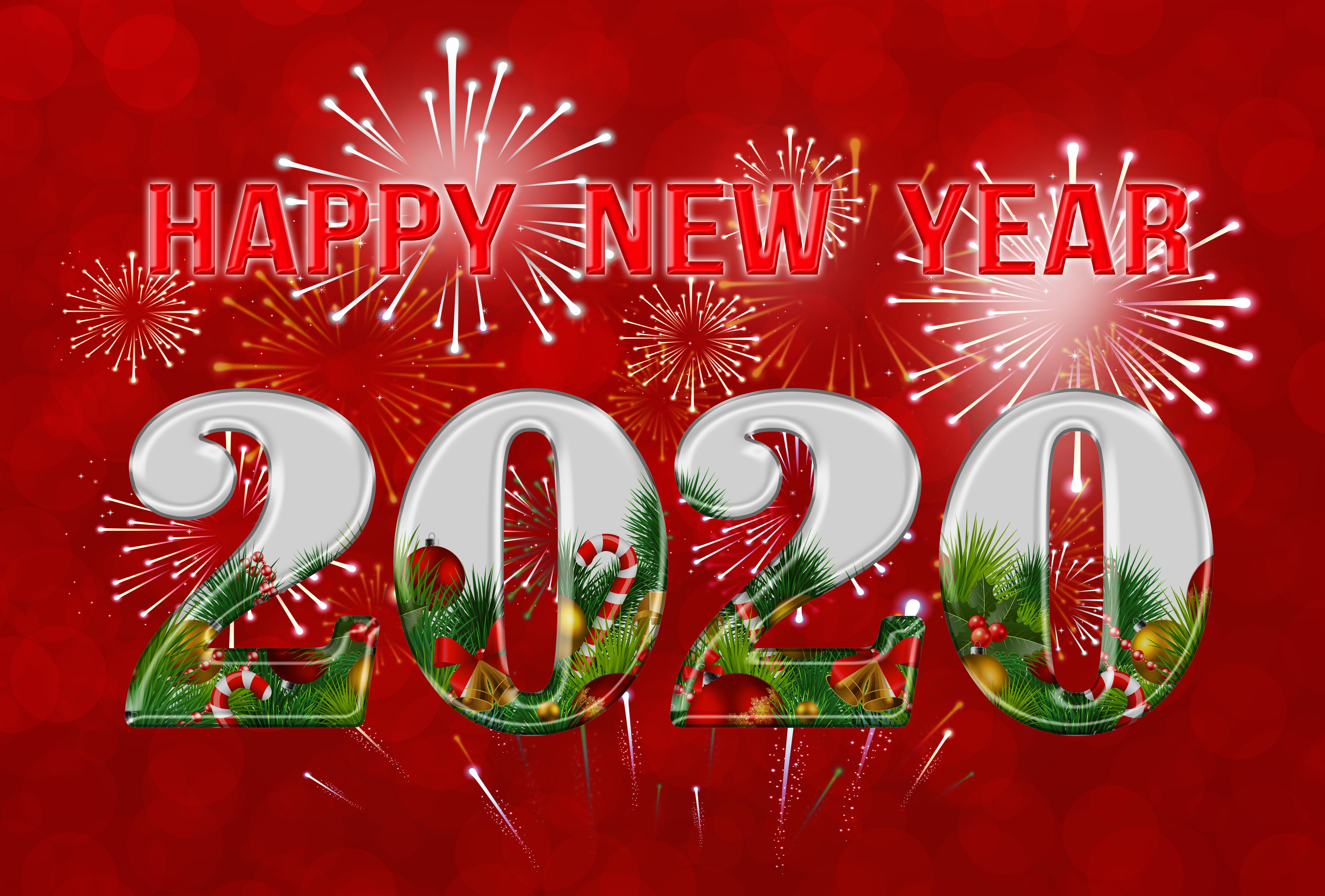 New Year 2020 4k Ultra HD Wallpaper Background Image 5000x3381