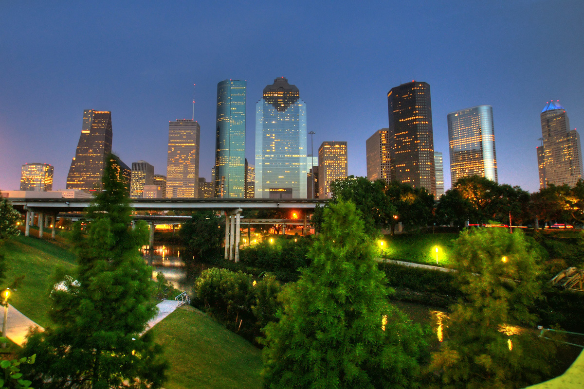Houston Texas By Night