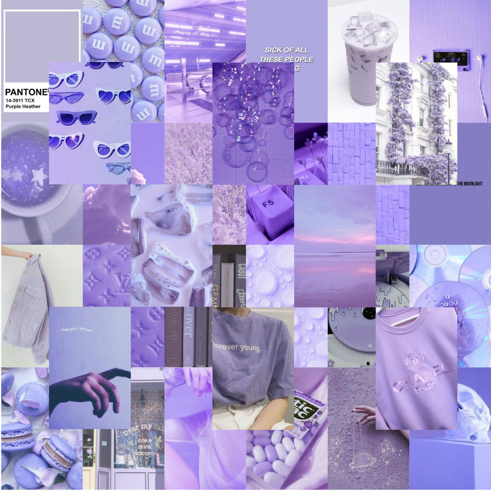 Photos Light Purple Indie Wall Collage Room Aesthetic In