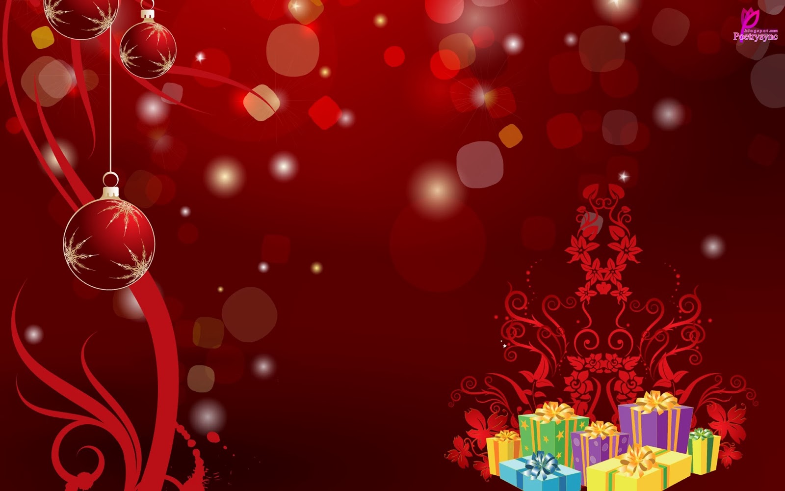 Gallery For Gt HD Red Christmas Background