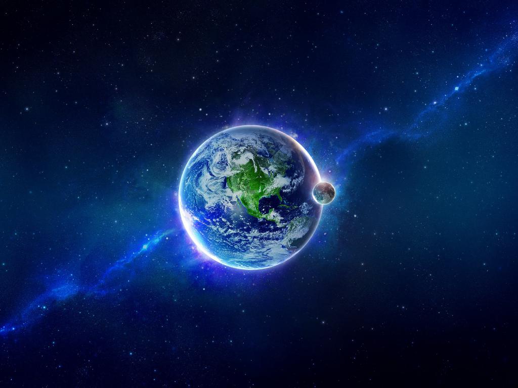 Wallpaper For Puter Desktop Earth And Moon HD