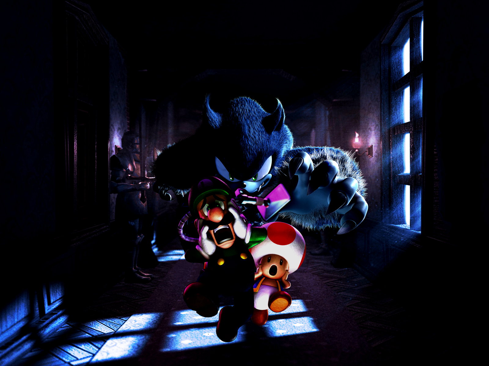 Luigi S Mansion A Werehog In The Gloomy Manor By Legend Tony980 On