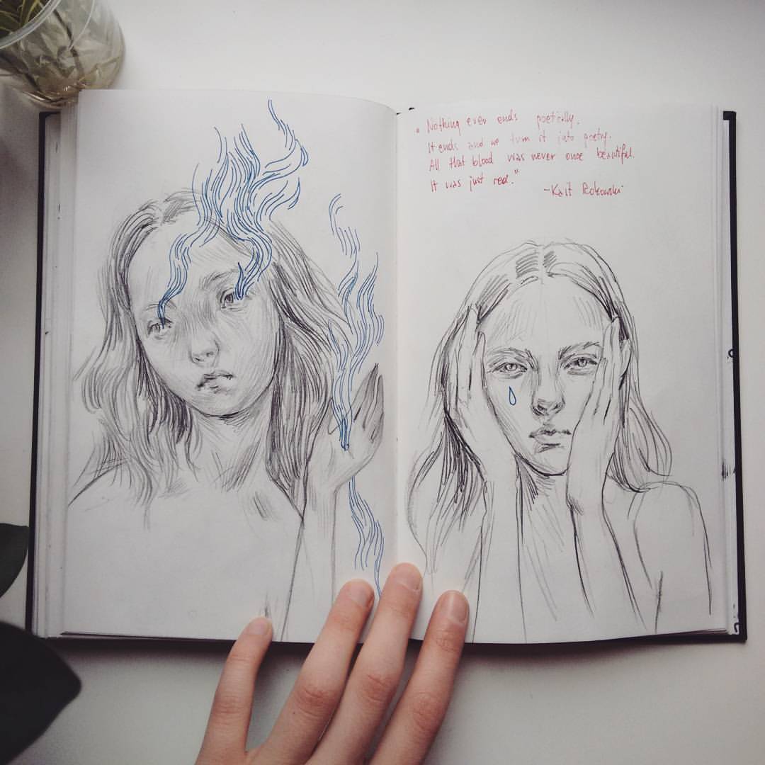 Drawings Of Sad Quotes Wallpaper