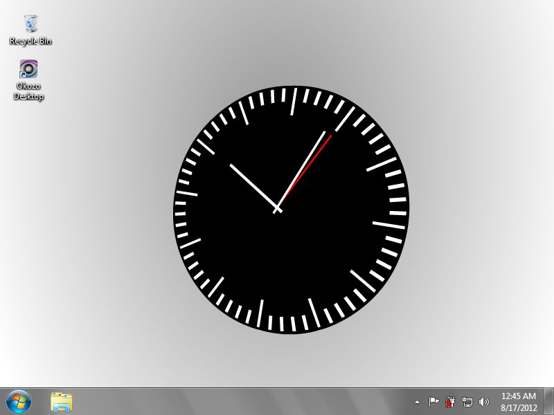 desktop clock for windows 8