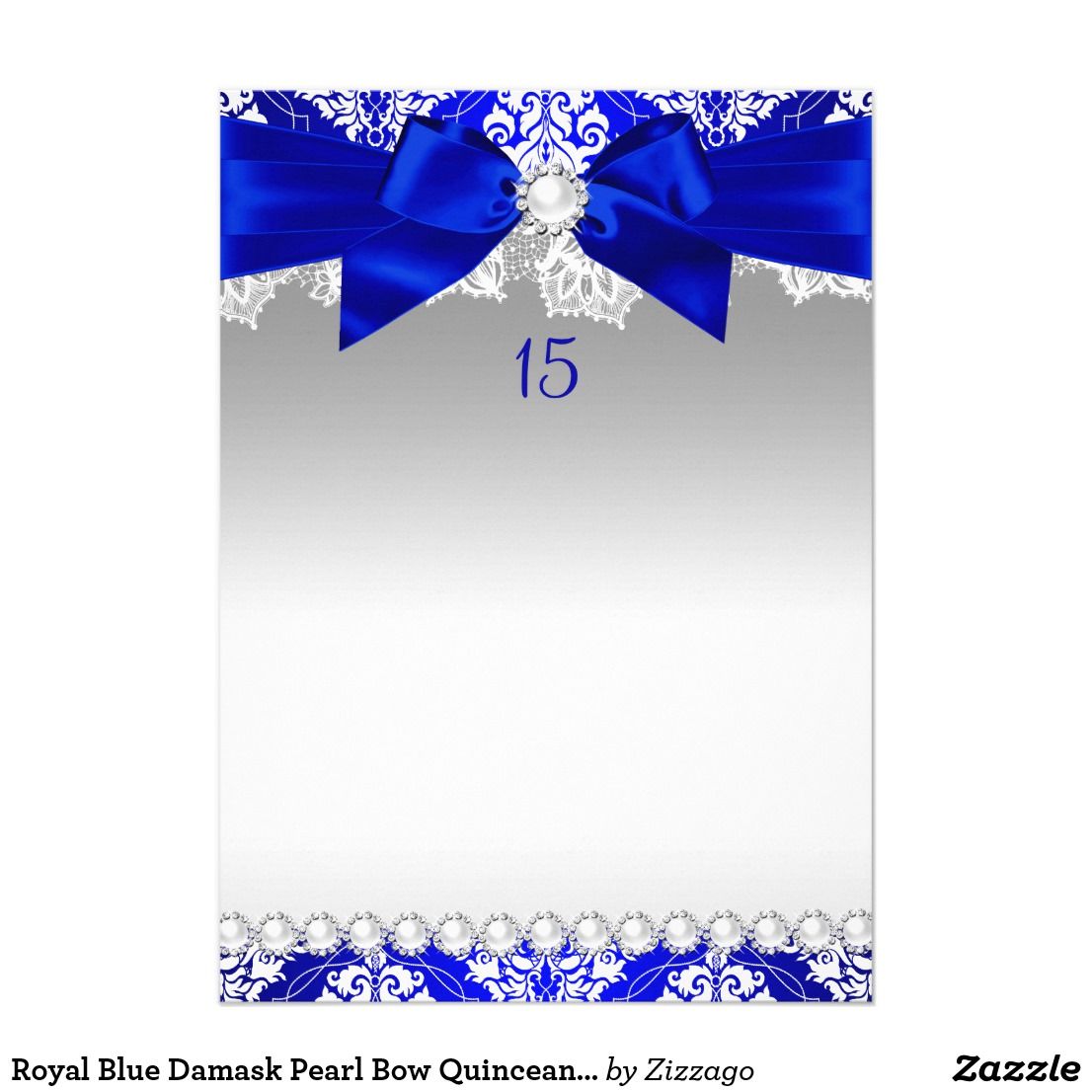 Create Your Own Invitation Royal Blue Wedding