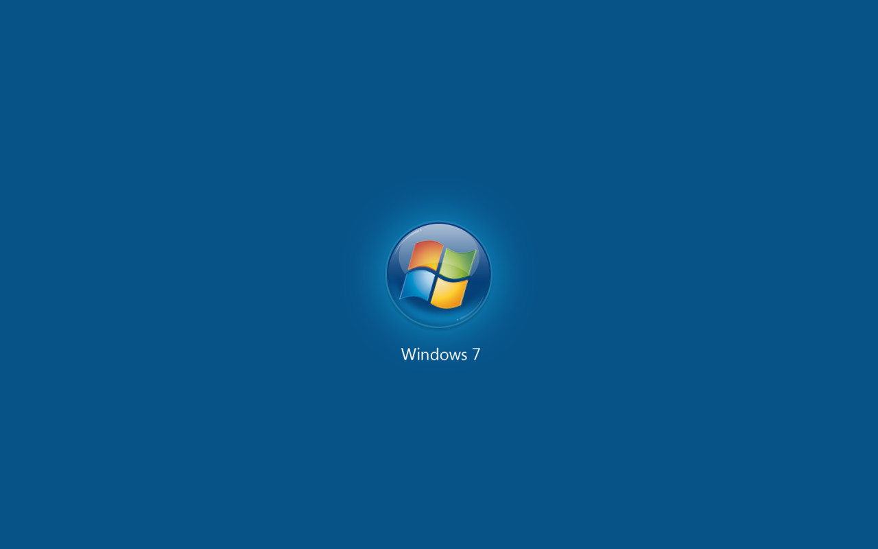 Microsoft Windows Seven Blue Desktop Wallpaper