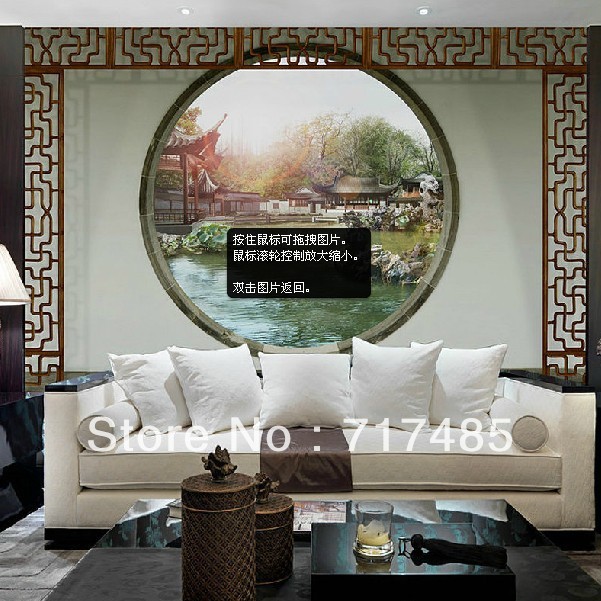 Free Shipping Express Mural sofa background wall Paperr modern chinese
