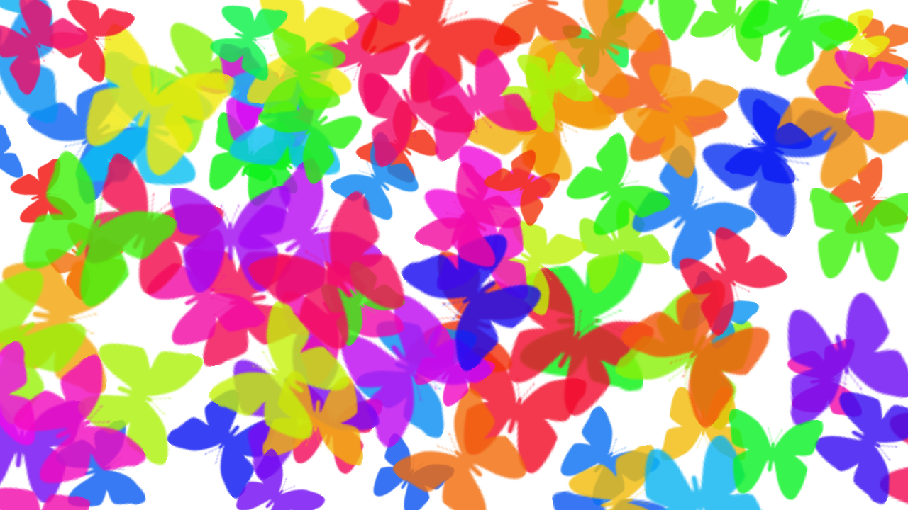 Colorful Butterfly Background Photoshop