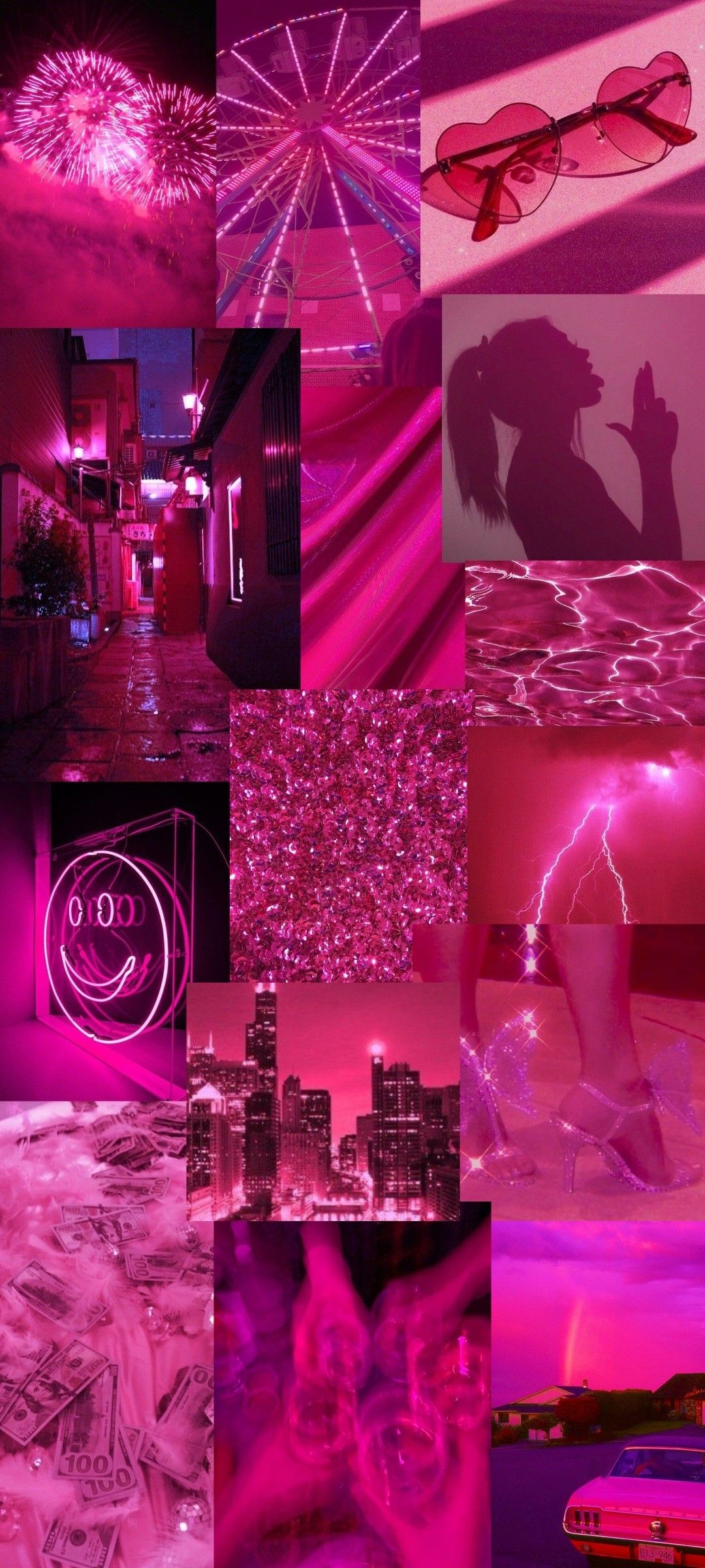 Hot Pink Aesthetic Wallpaper