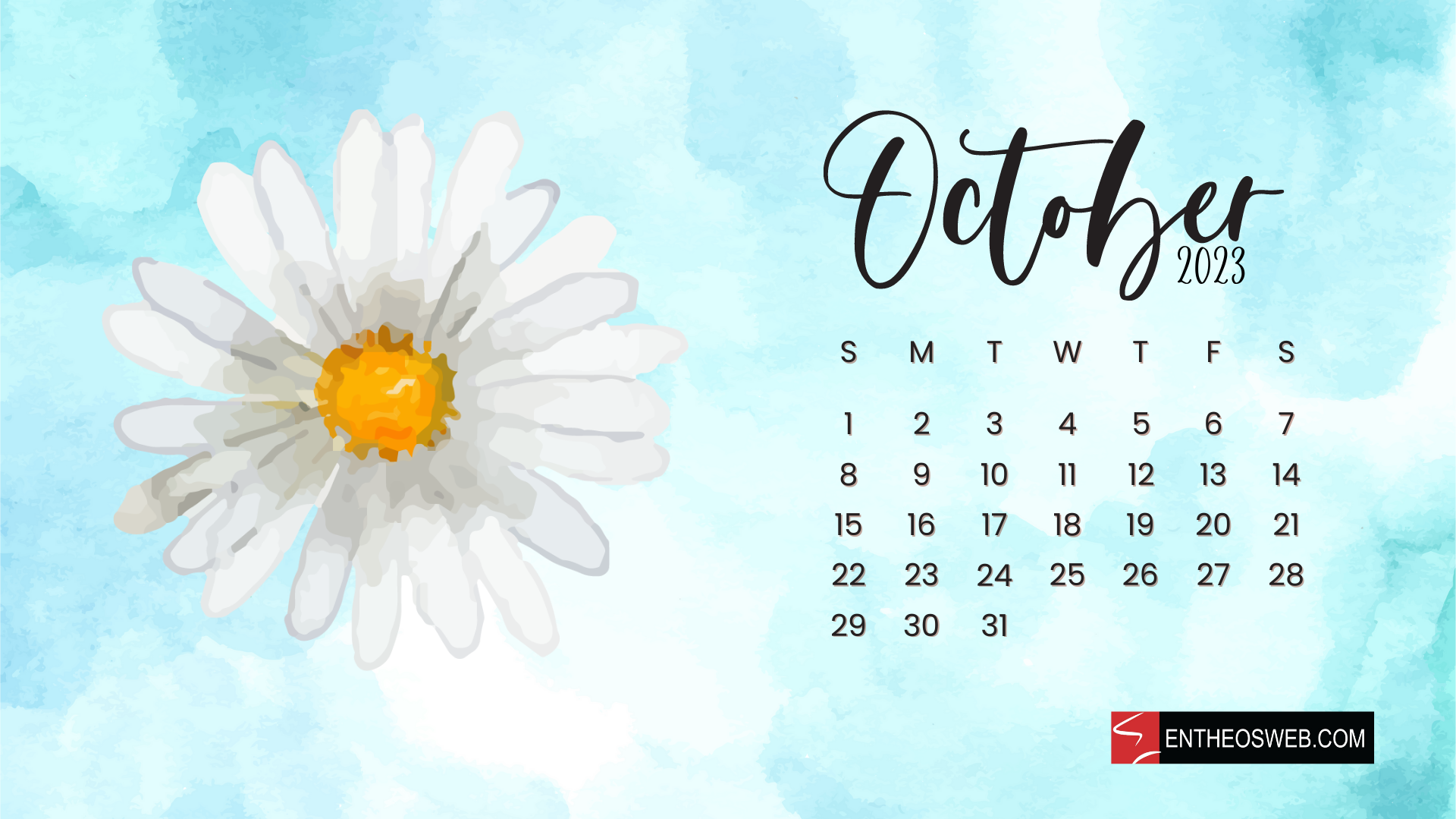 October Calendar Desktop Wallpaper Entheosweb