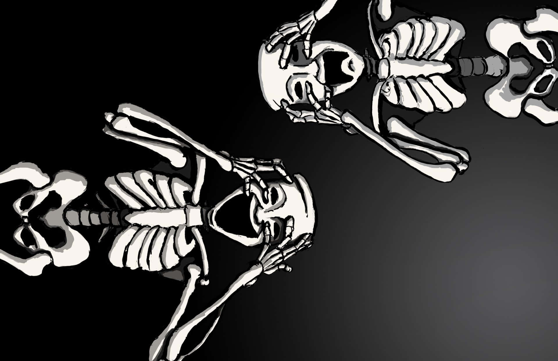 Black Skeleton Wallpaper