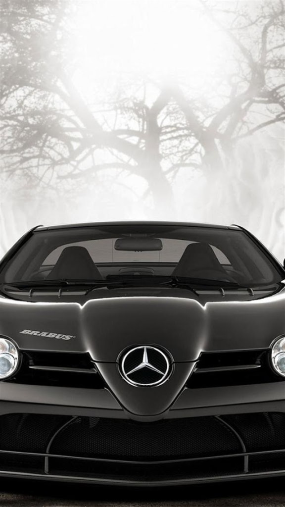 Black Mercedes Benz Brabus Wallpaper iPhone