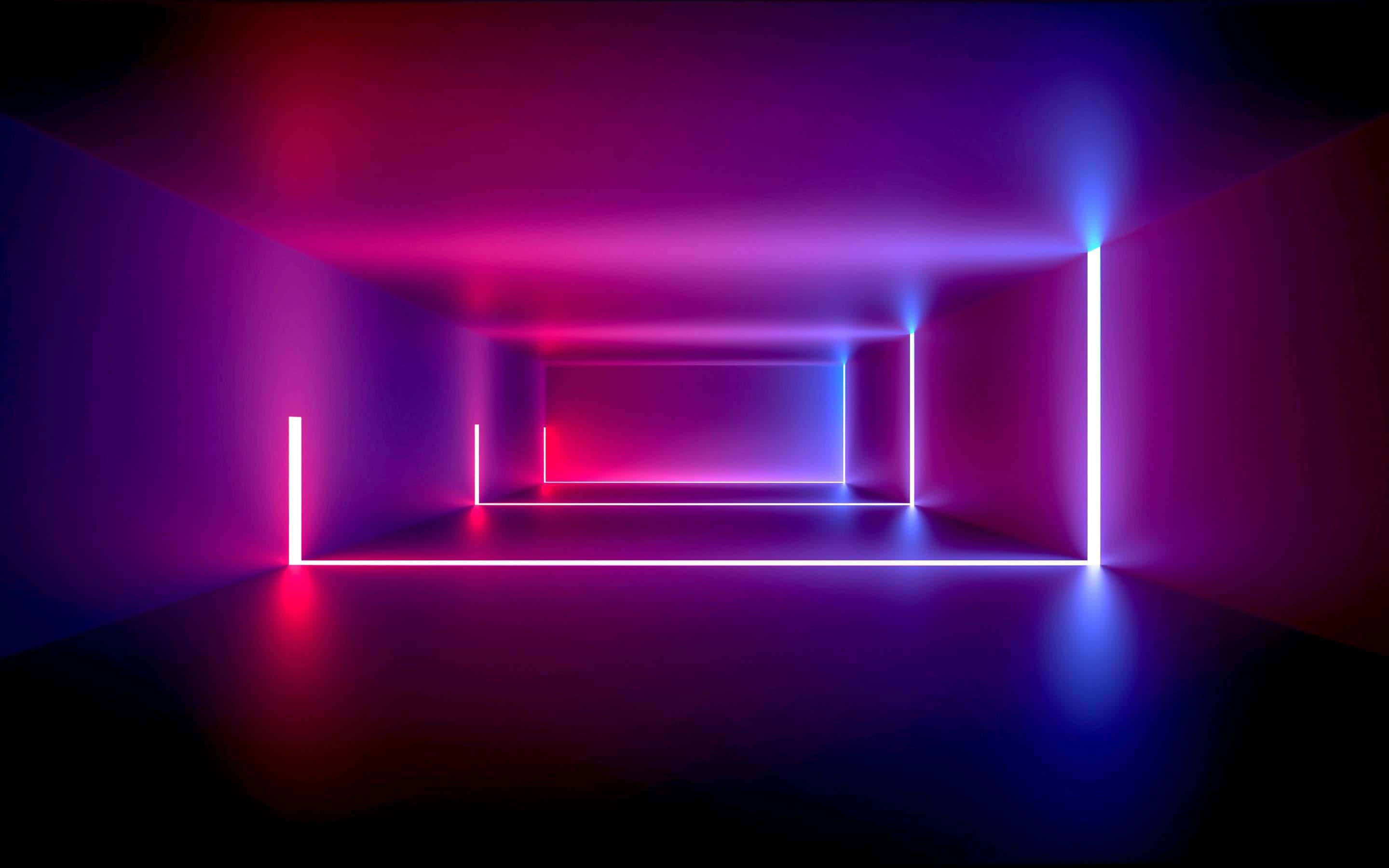Purple Neon Aesthetic Computer Wallpaper