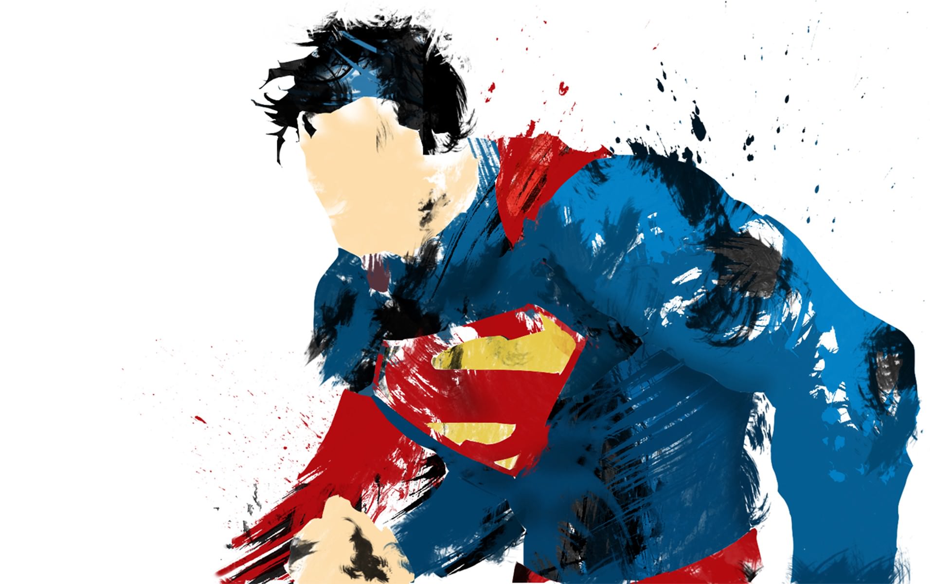 Superman Man Of Steel Painted Wallpaper Digitalart Io