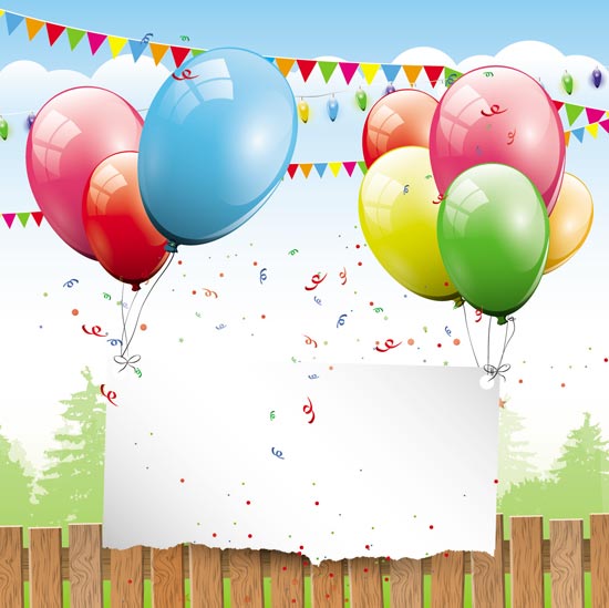 Happy Birthday Balloons Wallpaper Happy Birthday Balloons Vector