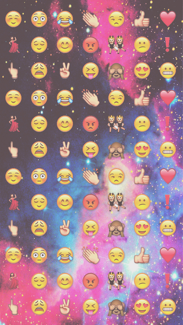 Wallpaper iPhone iPod Galaxy Emojis