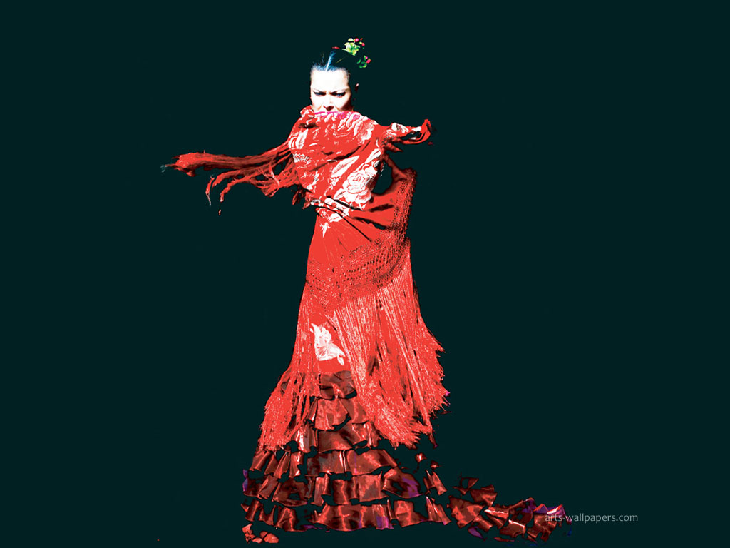 Flamenco Wallpaper Art Print Poster Desktop