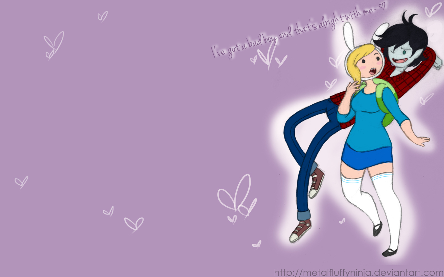 Oh Those Bad Boys Fiolee Fionna And Marshal Lee Wallpaper