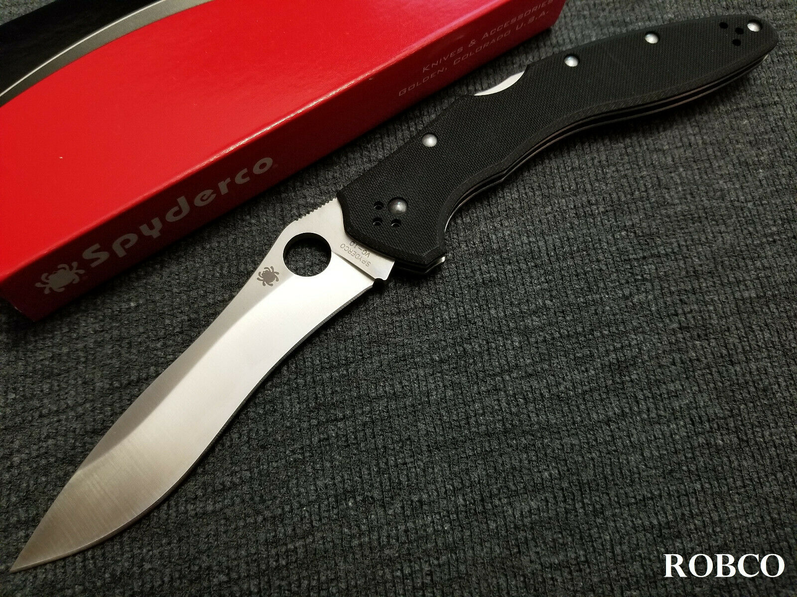 Spyderco Ulize Police Folding Knife C161gp Discontinued For Sale