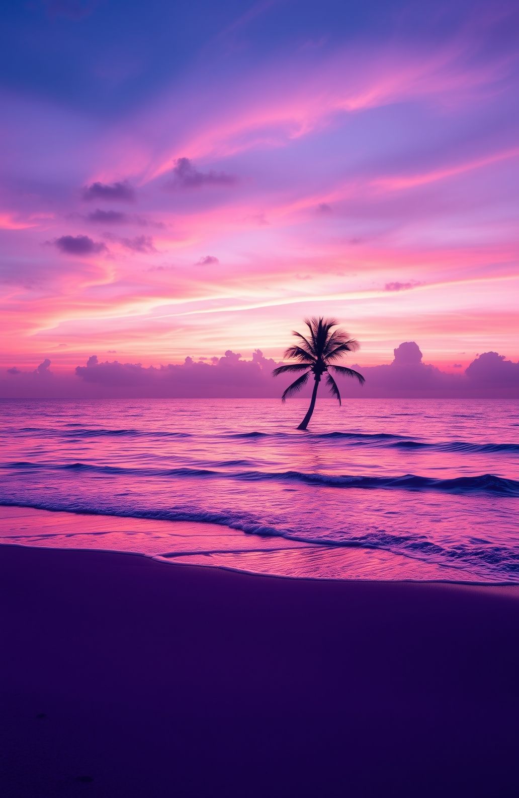 Purple Beach Wallpaper