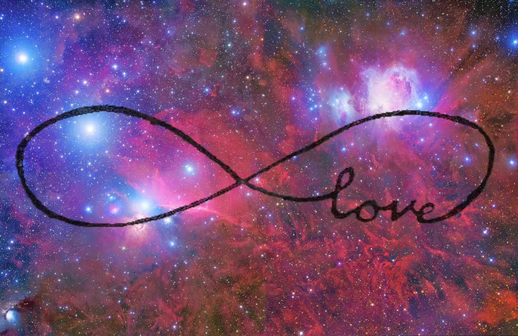 Galaxy Infinity Sign Wallpaper Image