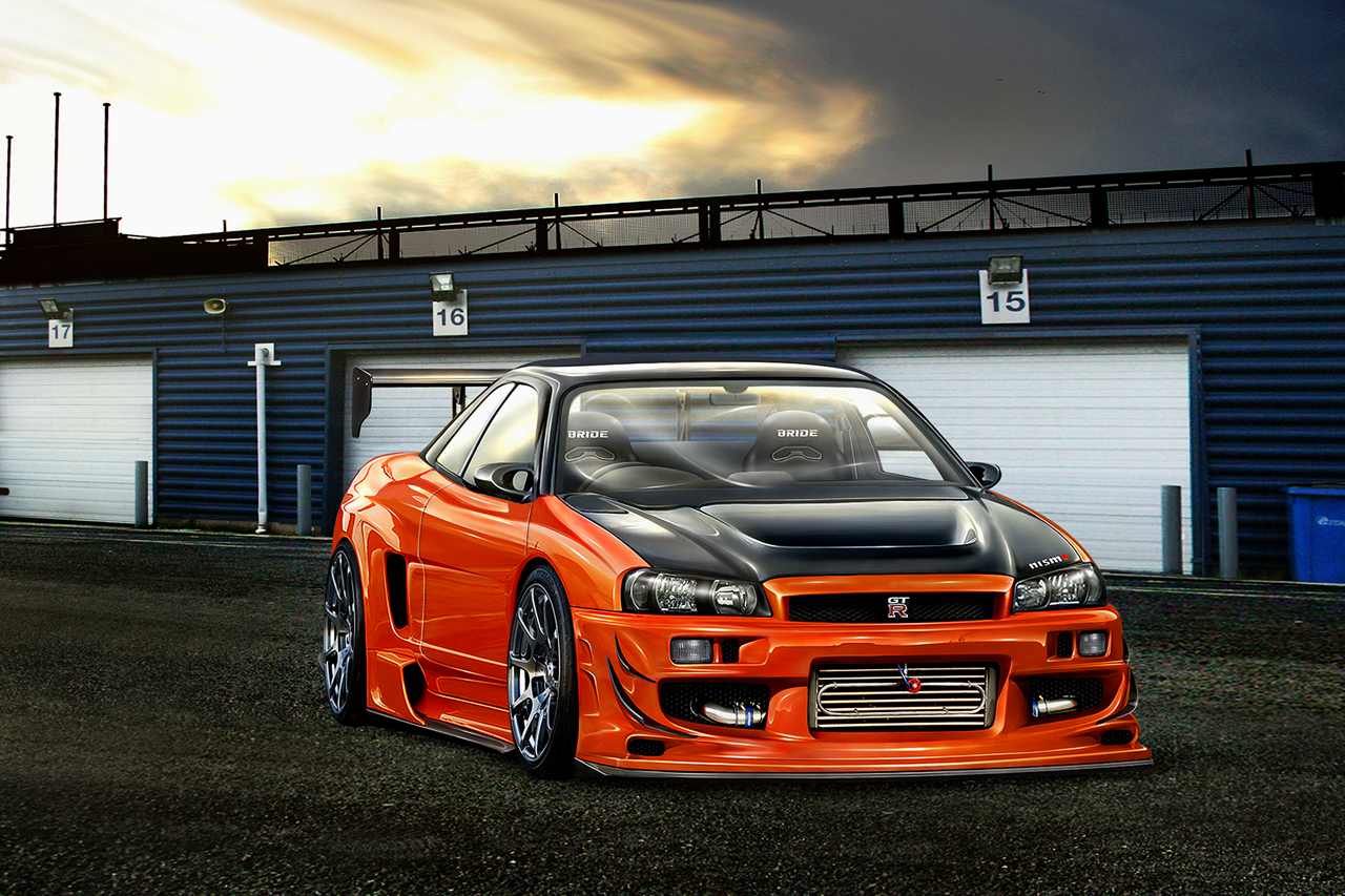 Free Download Nissan Skyline R34 Modified Wallpaper 1280x853 For