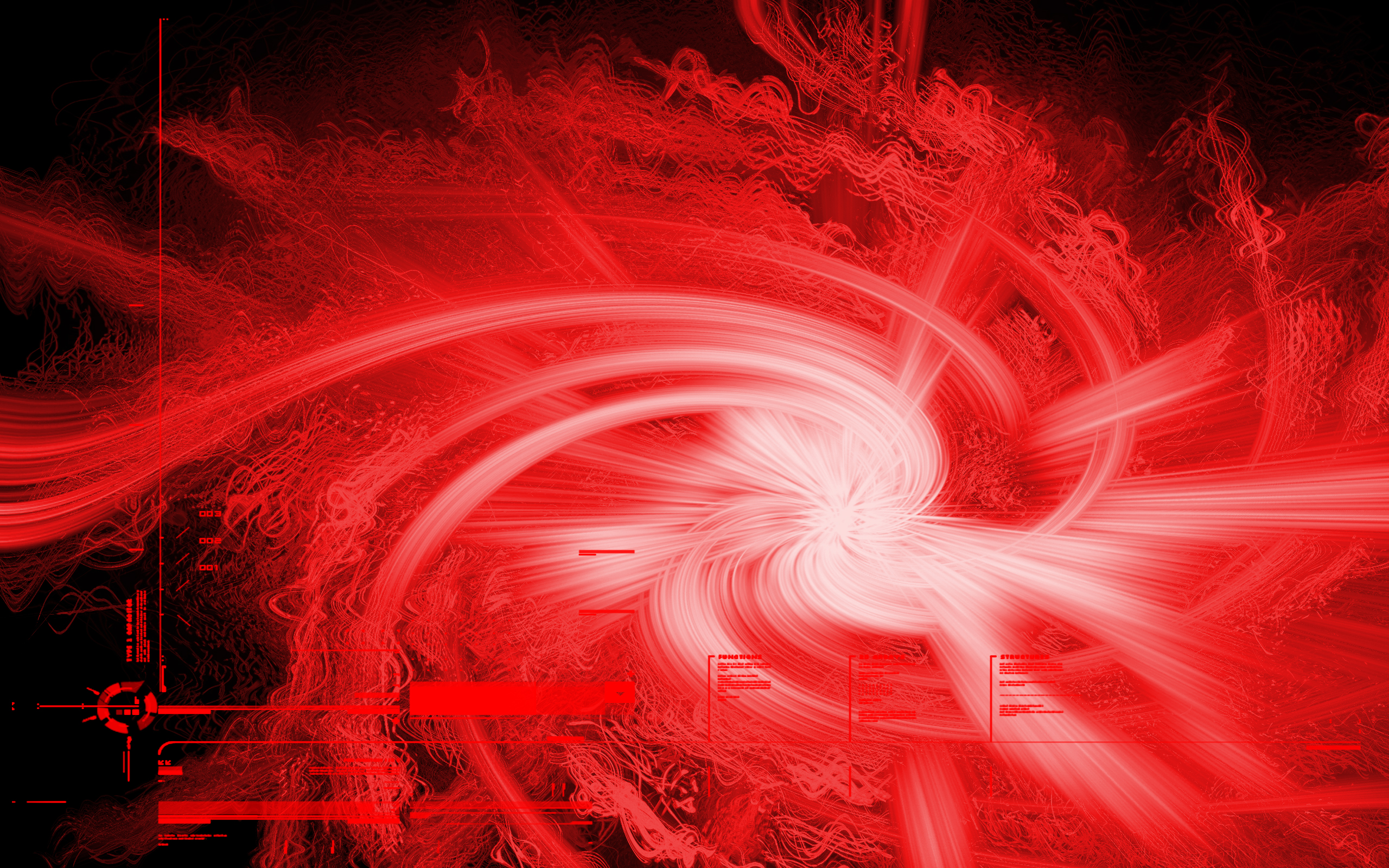 Wallpaper Techno Explosion Red And Black