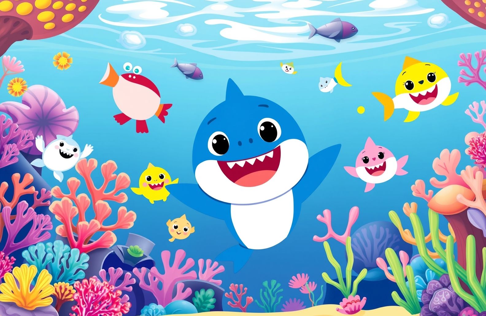 Baby Shark Pinkfong Wallpaper