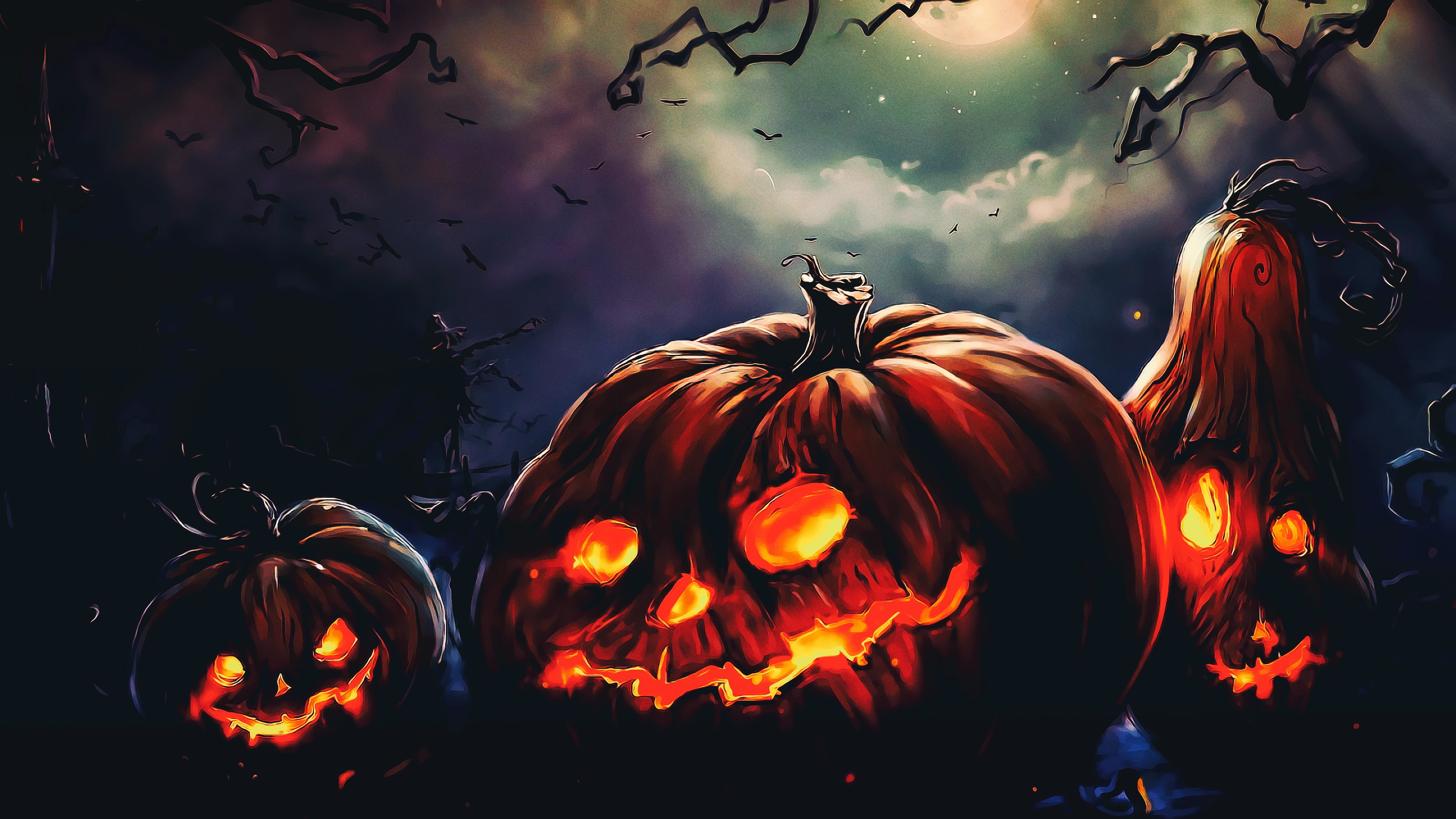 Jack O Lantern Wallpaper Halloween Terror Night Fantasy Art