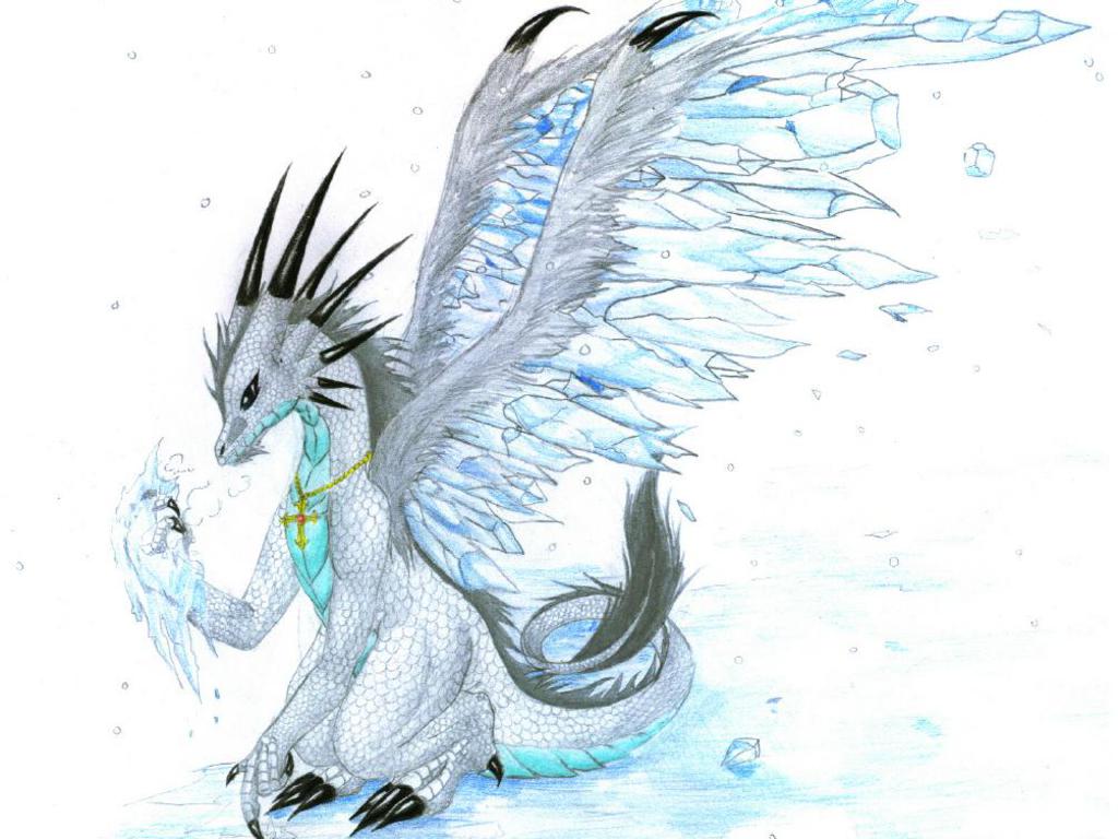 Ice Dragon Background Wallpaper HD