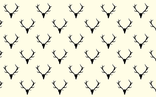 Deer Background Anters Pretty Pattern