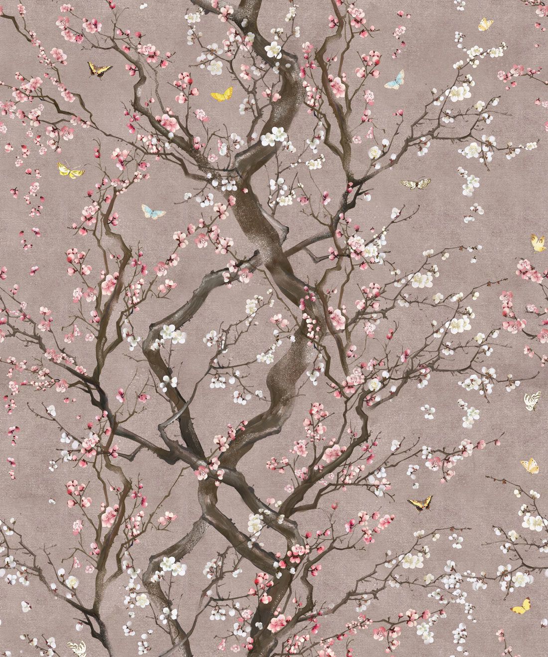 Japanese Floral Wallpaper Plum Blossom Kingdom Home Milton King