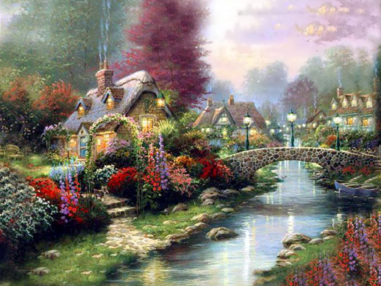 Thomas Kinkade Wallpaper and Screensavers - WallpaperSafari