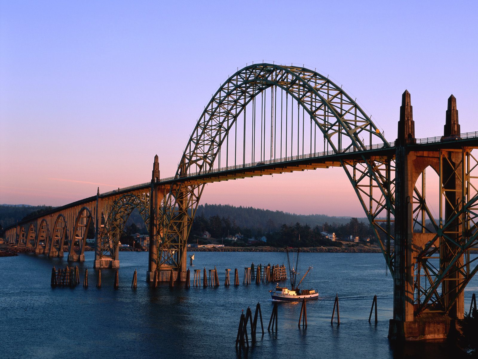 Yaquina Bay Bridge Newport Oregon   Architectural Wonders Photography