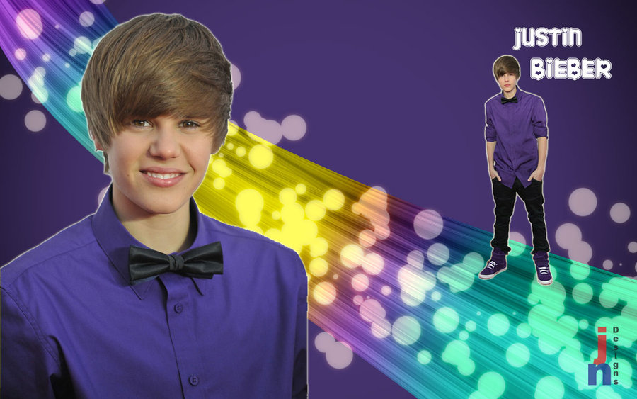 Justin Bieber in Purple by BPoohbear1030 on