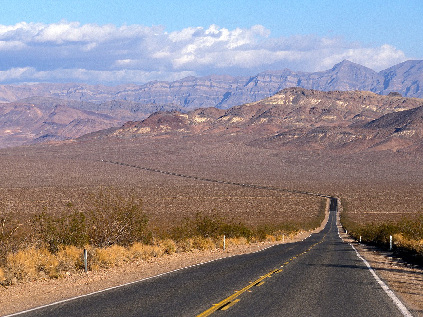 Kids N Fun Wallpaper Lonely Road To Shoshone Death Valley National
