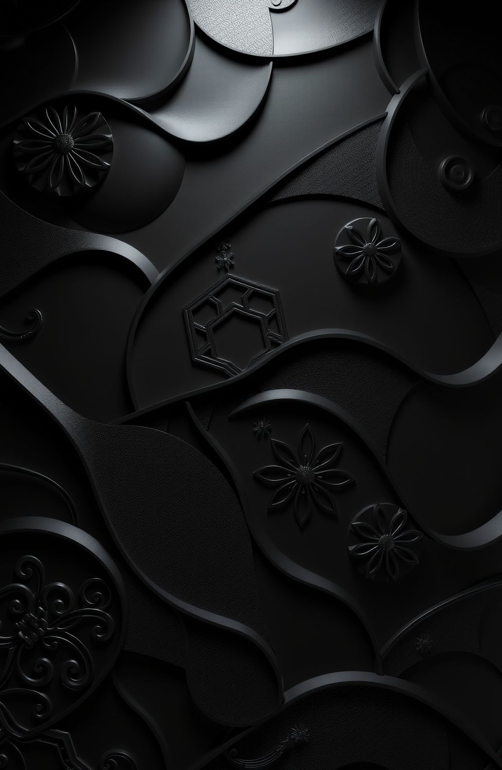 3d Black Wallpaper