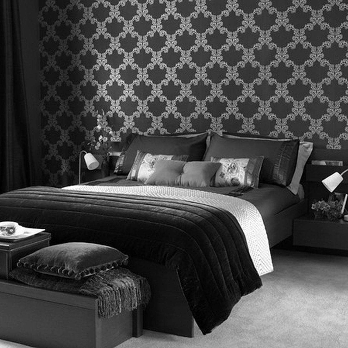 200 Best Black wallpaper bedroom ideas in 2023 | black wallpaper bedroom, wallpaper  bedroom, black wallpaper