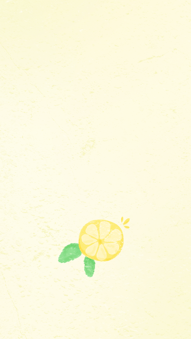 Watercolor Summer Lemon iPhone Wallpaper Home Screen Panpins